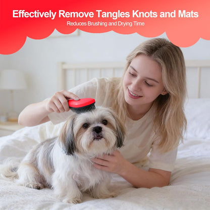 Small Dog Brush- Grooming Tool for Teddy, Yorkies, Maltese, Shih Tzu, Chihuahua - Puppy Hair Brush (Blue)