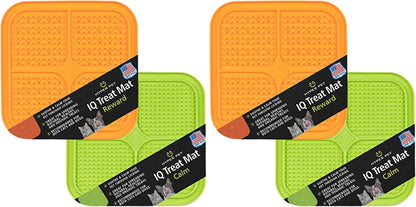 Hyper Pet IQ Treat Lick Mat for Dogs & Cats | Dog & Cat Slow Feeder & Enrichment Toy | Made in USA