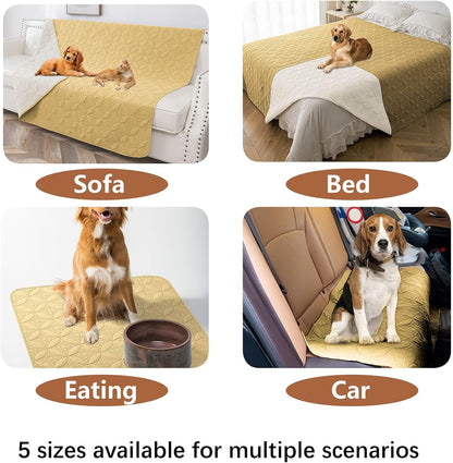 Waterproof Dog Blanket, 30x30 inches Small Pet Couch Covers for Sofa, Chair Bed Furniture Protector from Dogs Washable and Reversible-Lightgrey+Darkgrey