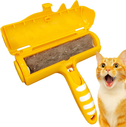 Pet Hair Remover Roller - Lint Roller for pet Hair - Self Cleaning Dog & Cat Hair Remover - Remove Dog, Cat Hair from Furniture, Carpets, Bedding, Clothing and More. White