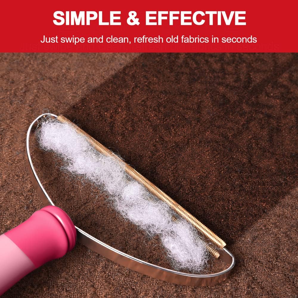 Pet Hair Remover, Dog Cat Hair Remover, Lint Cleaner Pro, Fur Removal Tool, Portable Carpet Scraper, Clothes Fuzz Rollers Hairball Shaver Brush for Carpets, Car Mat, Couch, Pet Bed, Furniture & Rug