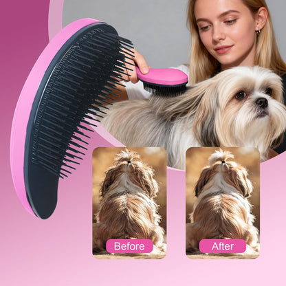 Small Dog Brush- Grooming Tool for Teddy, Yorkies, Maltese, Shih Tzu, Chihuahua - Puppy Hair Brush (Blue)