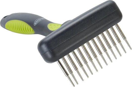 Kruuse Buster Flexible Undercoat Rake 20 Long Pins for Dogs – Gently Removes Loose Hair & Reduces Shedding