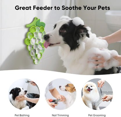 SUPERDESIGN Lick Mat for Dogs,Grape-Shaped Dog Lick Mat with Suction Cups,Slow Feeder Licking Pad for Anxiety Relief and Boredom Reducer, Dog Toys to Keep Them Busy Ideal for Grooming & Bathing