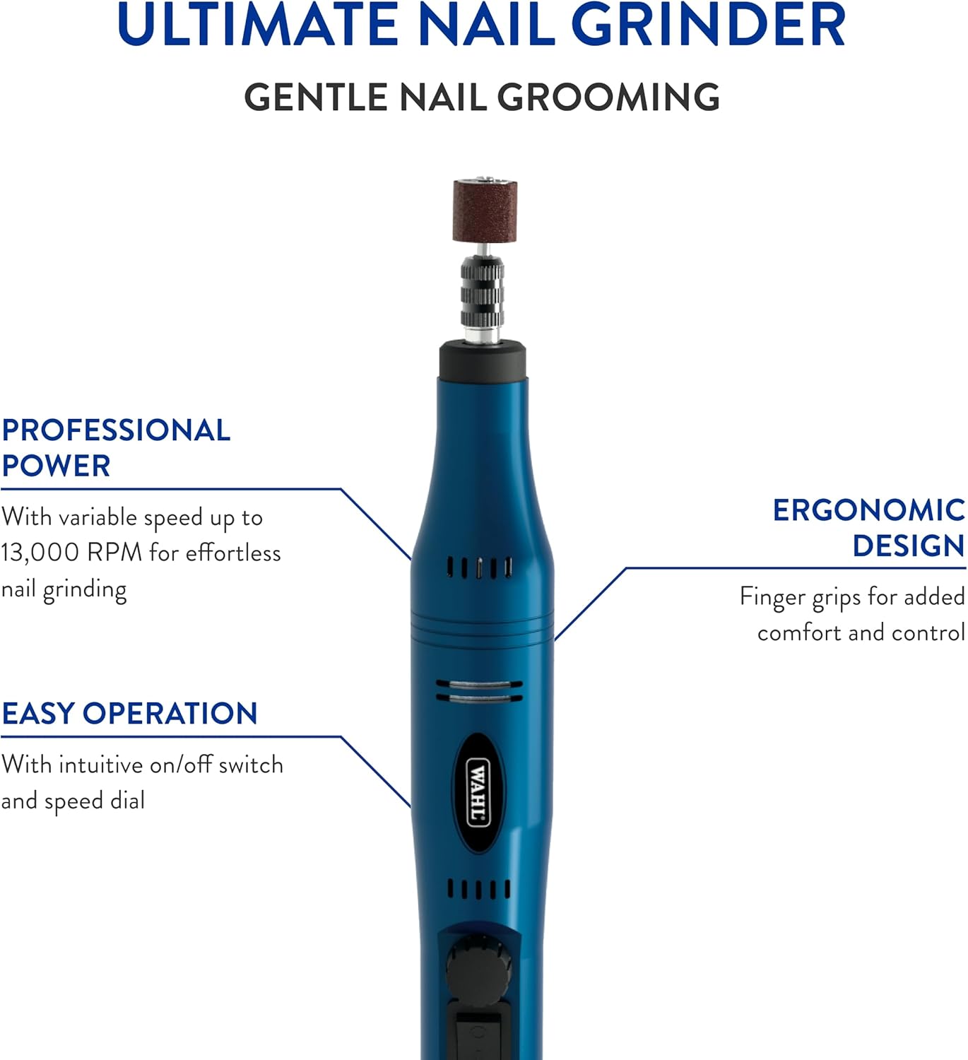 Wahl Professional Animal Pet, Dog, and Cat Ultimate Nail Grinder Trimming Kit (5973)