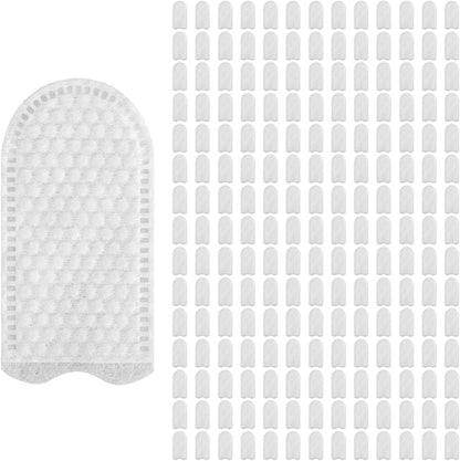100 Pcs Cotton Finger Cots Dog Ear Wipes for Pet Ear Cleaning Cloth Finger Cots Fingers Covers Fingers Gloves Disposable for Nails Cleaning Dog Cat Teeth Cleanings Grooming Nail Trimming Precise Tasks
