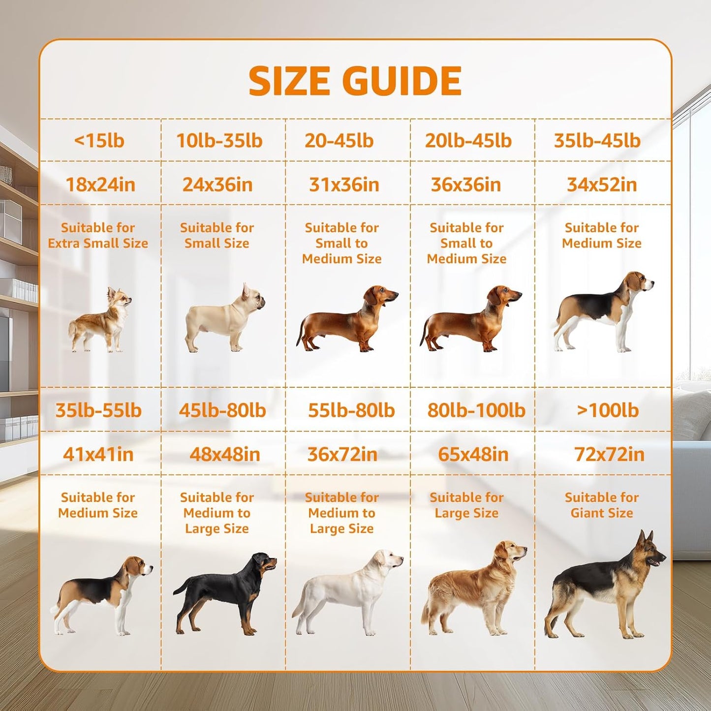 Washable Pee Pads for Dogs, 2Pack Reusable Puppy Pads, Absorbent Whelping Pads with Bone Print, Non-Slip Waterproof Pet Training Pads for Couch, Crate, Potty Training 18x24