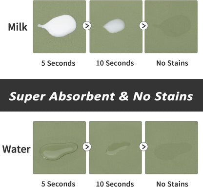 HotLive Dog Food Mat - Absorbent Cat Mat for Food and Water, No Stains Pet Feeding Bowl Mat, Easy to Clean Pet Placemats, Quick Dry Dog Water Dispenser Mat for Messy Drinkers | Paw Dark Grey 12"x 19"