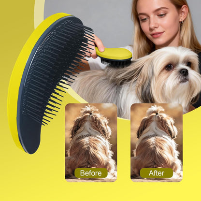 Small Dog Brush- Grooming Tool for Teddy, Yorkies, Maltese, Shih Tzu, Chihuahua - Puppy Hair Brush (Blue)