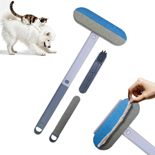 Pet Hair Remover for Furniture,Effective Lint Brush for Dog and Cat Hair,Reusable Washable Dog and Cat Hair Lint Removal Brush, 4 in 1 Multifunctional Pet Hair Removal Broom