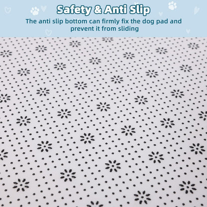 Dog Bed for Crate Pad High Resilience Foam Crate Pad Mat for Medium Large Dogs Washable Anti-Slip, Outdoor, 35" x 22",Dark Gray