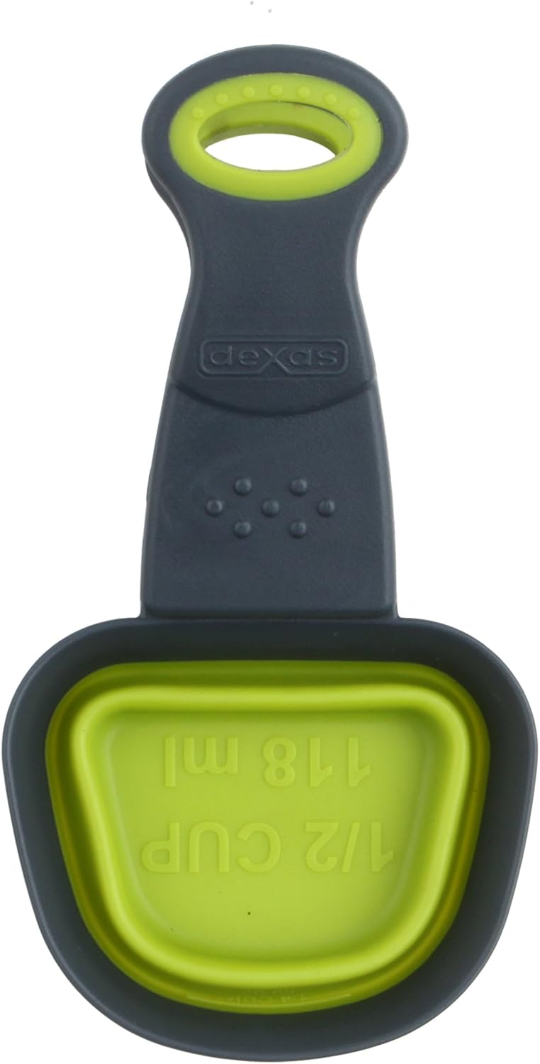 Dexas Collapsible Square KlipScoop, 1 Cup Capacity, Red, GSK1432-1795