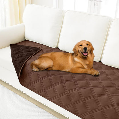 Smiry Waterproof Dog Bed Cover Blanket 30x70, Soft Reversible Pet Blanket, Washable Leakproof Cats Dogs Couch Cover for Sofa, Couch, Furniture, Grey/Dark Grey