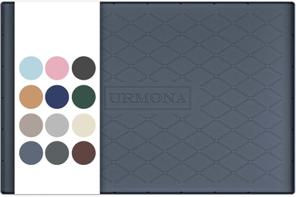URMONA Under Sink Mat for Kitchen Waterproof, 34" x 22" Silicone Under Sink Mat for Shelf Liner Organizer, Cabinet Sink Protector Under Sink Liner for Bottom Kitchen, Bathroom(Light Grey)