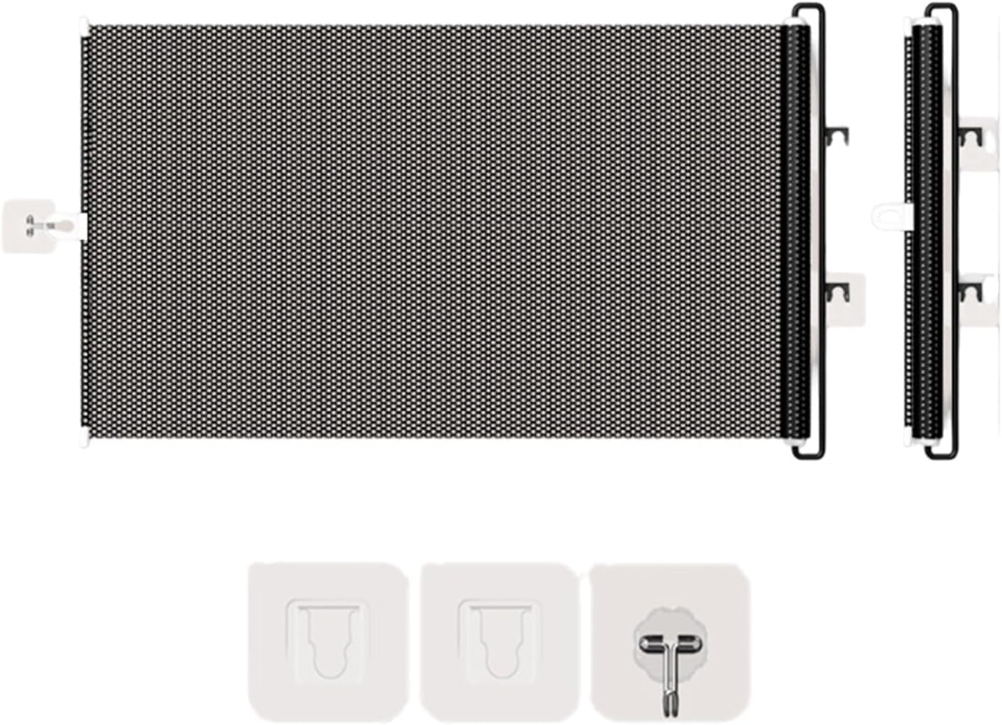 Generic 33" Tall Retractable Dog Gate, Extends up to 55" Wide No Drilling Retractable Gate, Retractable Dog Gate Indoor for Stairways, Indoor & Outdoor Use.