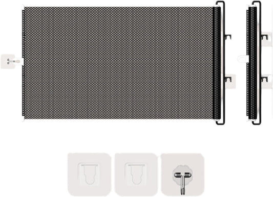 Generic 33" Tall Retractable Dog Gate, Extends up to 55" Wide No Drilling Retractable Gate, Retractable Dog Gate Indoor for Stairways, Indoor & Outdoor Use.