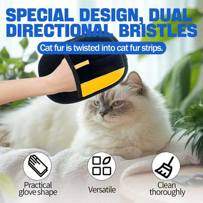 Pet Hair Removal Glove for Dogs & Cats, Newly Upgraded Reusable Electrostatic Pet Hair Glove, Magic Brush Pet Hair Remover Tool for Clothing, Couch, Carpet, Car Seat