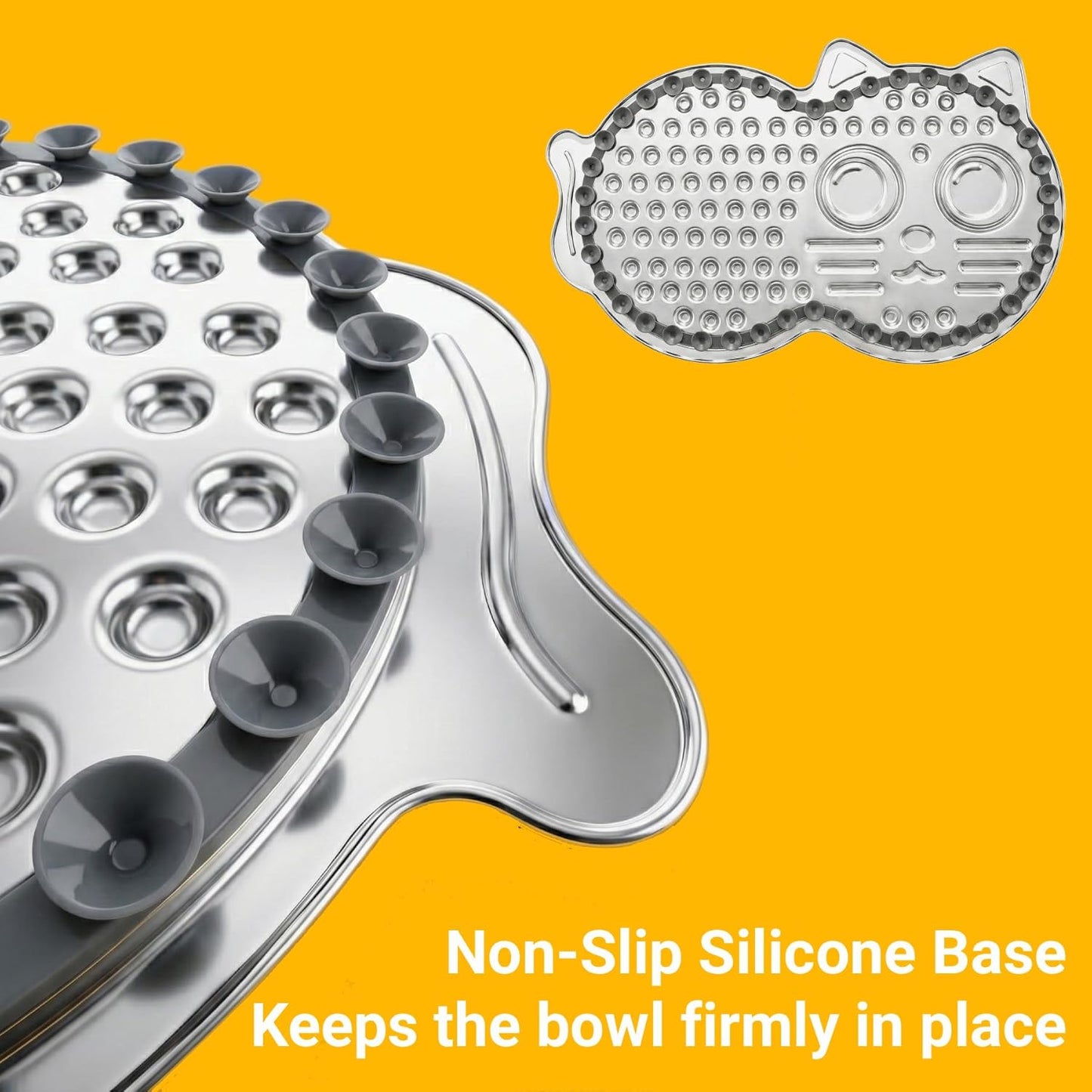 Stainless Steel Lick Mat for Dogs & Cats — 15"×10" Extra Large Metal Dog Licking Mat, Chew-Proof with Suction Cups, Anxiety Relief & Boredom Reducer, Dishwasher Safe, Whisker Friendly