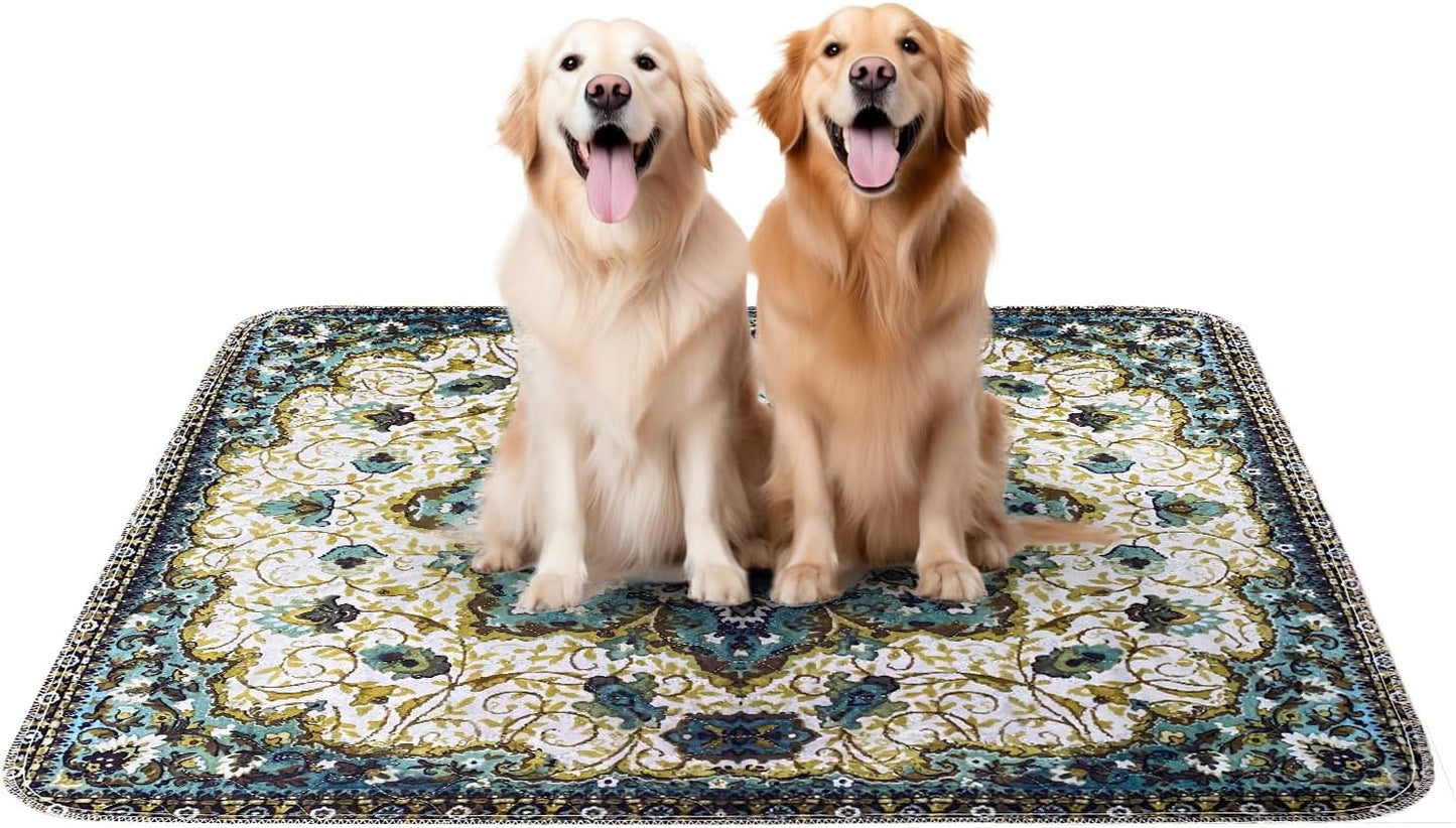 PUPIBOO Washable Pee Pads for Dogs and Cats - Super Absorbent Reusable Puppy Training Pads - 100% Waterproof, Leak-Proof & Non-Slip Whelping Pads for Pet Housebreaking