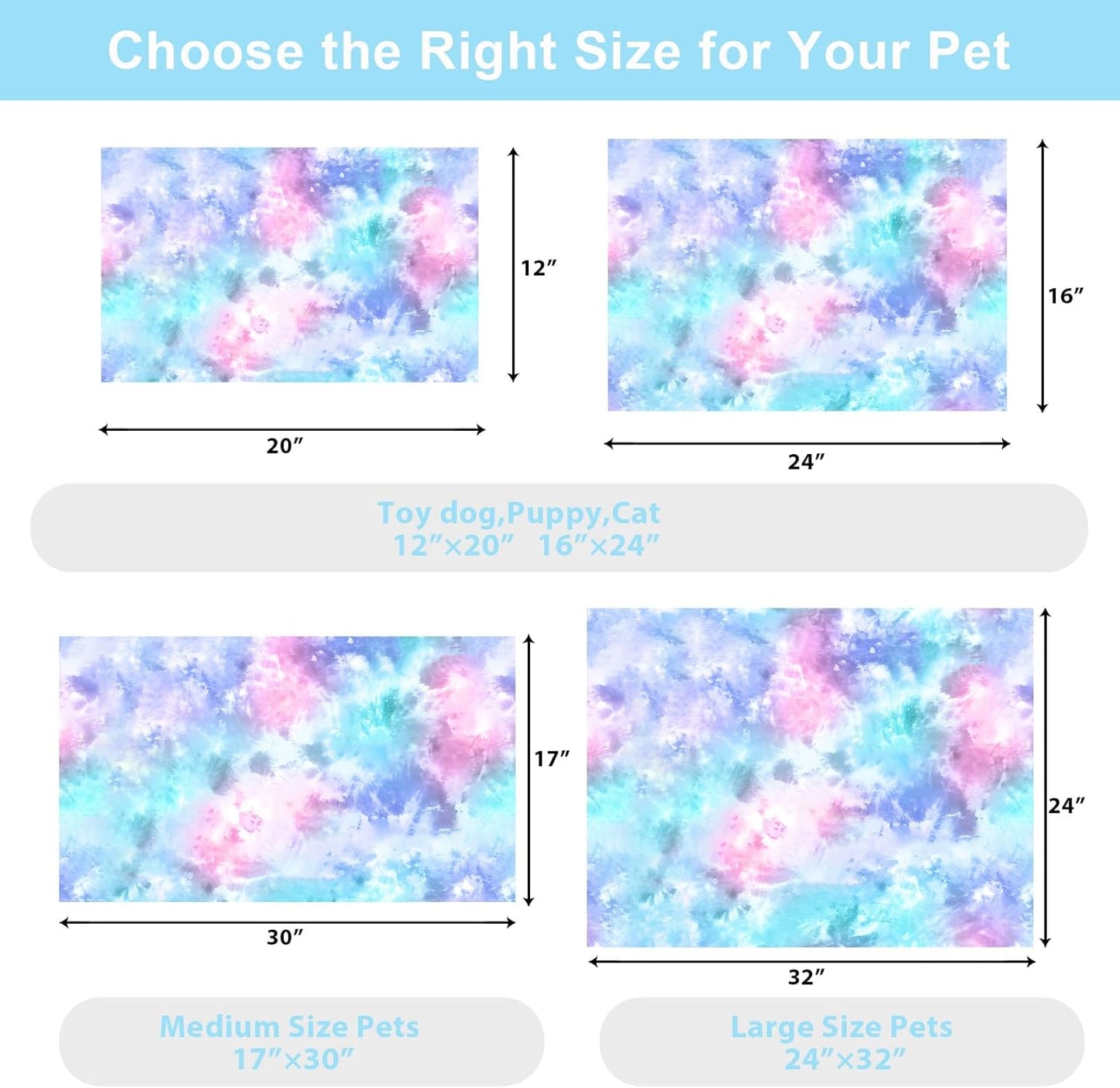 Dog Food Mats for Floors Waterproof Mat for Cat Food and Water Bowls - Absorbent Quick Dry Non Slip Mat for Pet Feeding