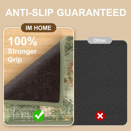 Non Slip Stair Treads for Wooden Steps Indoor, Dark Grey, 15pcs, 30"X8", Soft Carpet Mat, Machine Washable Boho Carpet Treads with Reusable Adhesive Backing, Safety Stair Tread for Dogs, Kids, Elders