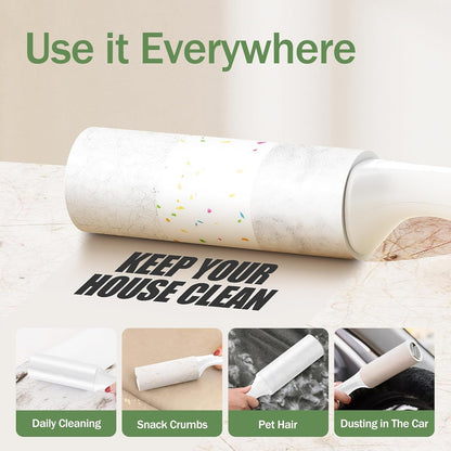 Lint Roller, 800-Sheet Extra Sticky Rollers for Pet Hair, 4 Handles, Value Pack for Dogs, Cats, Clothes, Carpet, Furniture