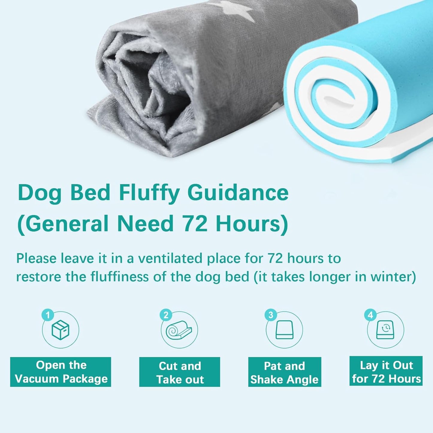 Waterproof Dog Bed for Large/Medium Dog, Memory Foam Orthopedic Dogs Beds & Furniture 38” x 26" x 1.5" for Large Sized Dogs with Anti-Slip & Washable Removable Cover, Soft Flannel Top Pet Beds, Grey