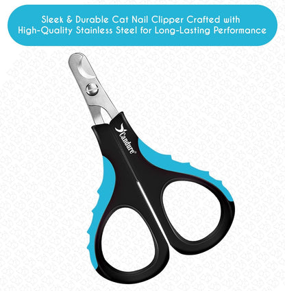 Candure Dog Nail Clippers Professional Pet Nail Clipper Suitable for Cats, Rabbits and Guinea Pigs - Safety Lock/Protective Guard to Avoid Over Cutting (Green, Medium to Small)