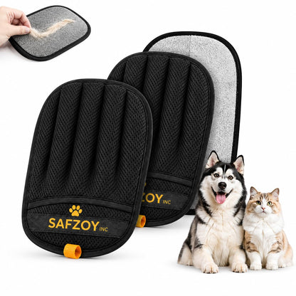 Pet Hair Removal Glove for Cats & Dogs – Reusable Magic Brush – Five-Finger Grooming & Hair Remover Tool, Electrostatic Cleaning Glove for Laundry, Couch, Carpet & Car Seat (Pack of 1)