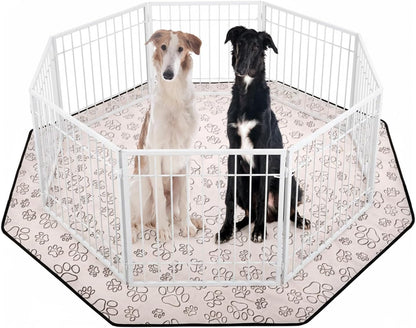 Qeils Reusable Puppy Pads, 2 Pack Washable Pee Pads for Dogs, Waterproof Non Slip Wee Wee pad, Absorbent and Leakproof Training Mats for Potty, Crate, Playpen, Bed, Sofa, 18"x 24"