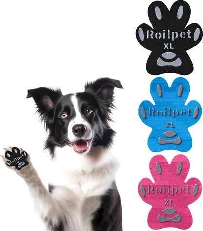 Dog Paw Protector Anti-Slip Pads, Toe Grips for Senior Dogs to Prevent Slipping on Hardwood Floors, Stronger Self-Adhesive Paw Pad Provide Traction for Elderly, Injured Pets (12 Sets - 48Pads, XL)
