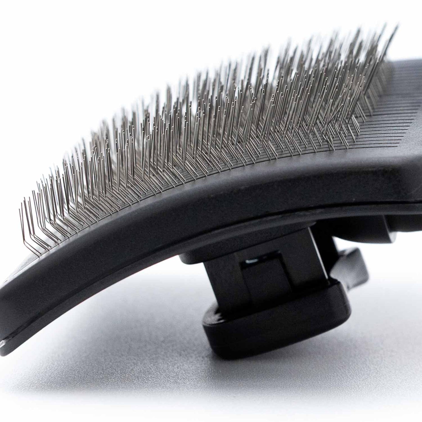 Jeffers Pet Dual Level Pin Universal Slicker Brush for Dogs, Cats & Small Pets - Curved Grooming Brush with Long & Short Pins for Shedding, Detangling, Finishing - Remove Mats & Dead Coat - Large