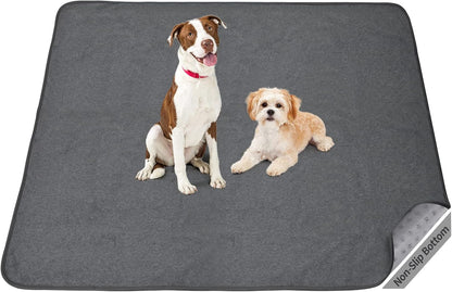 Dog Pee Pad Washable Extra Large, Instant Absorb Thicker Training Pads Non-Slip Pet Playpen Mat, Waterproof Reusable Floor Mat Ideal for Puppy Senior Dog Whelping Incontinence Housebreaking 65x48 Inch