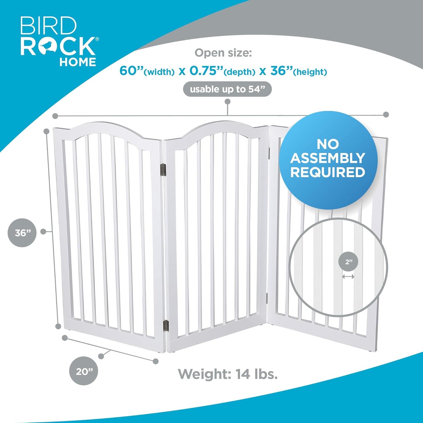 INTERNET'S BEST Arched Top Dog Gate | 4 Panel, 24" H Wooden Pet Barrier for Dogs or Cats | Freestanding Folding Room Divider for Doorways, Hallways, Stairs, and Porch | Portable, Extra Wide | Espresso