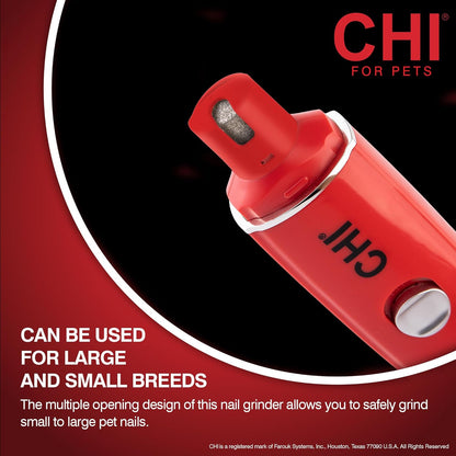 CHI for Dogs Nail Clipper for Large Breeds - Stainless Steel Dog Nail Trimmer with Safety Guard and Non-Slip Ergonomic Handle for Controlled Trimming of Thick Nails, Standard Nail Clipper, Large