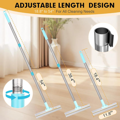 Carpet Rake for Pet Hair Removal Tool, Uproot Clean Reusable Pet Dog Cat Hair Remover with Adjustable Long Handle, 3 Pcs Carpet Brush for Rugs, Mats, Couch, Furniture，1 Brush Cleaning Comb
