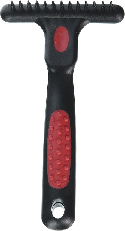 RYAN'S PET SUPPLIES Paw Brothers Magic Spring Undercoat Rake for Dogs, Professional Grade Grooming Tool, Stainless Steel Pins, Removes Tangles and Mats, Comfort Grip, 4.5 in.