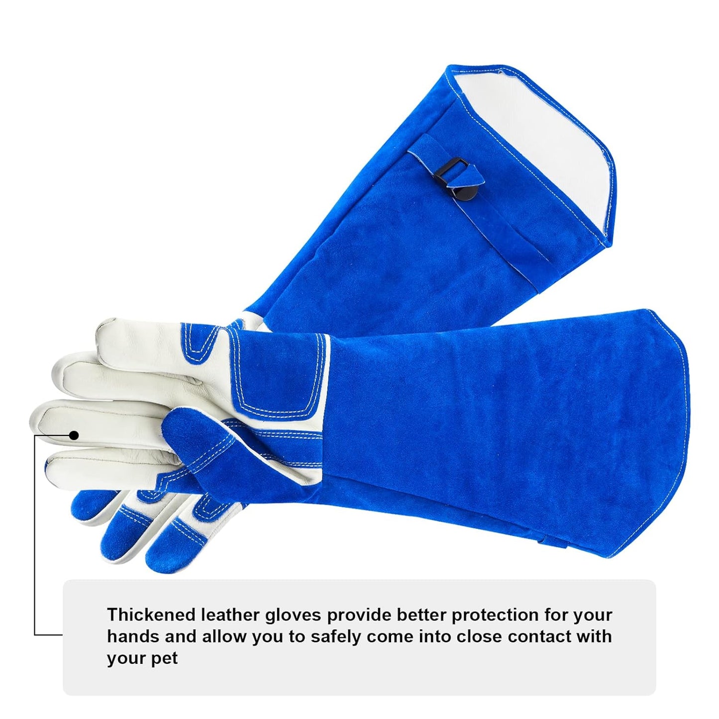 AOWPFVV Animal Handling Gloves Bite Proof Multipurpose Pet Glove for Trips to Vet Grooming Puncture Proof Training Anti-Bite Scratch for Cat Dog Snake Falcon Grabbing Reptile