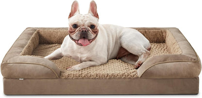 INVENHO Orthopedic Dog Beds Large Sized, XL Washable Dog Sofa with Egg-Crate Foam, Waterproof Lining and Non-Skid Bottom