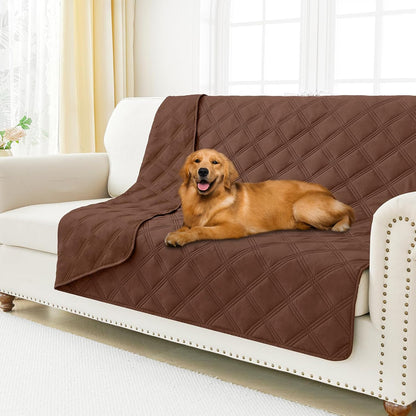 Smiry Waterproof Dog Bed Cover Blanket 30x70, Soft Reversible Pet Blanket, Washable Leakproof Cats Dogs Couch Cover for Sofa, Couch, Furniture, Grey/Dark Grey