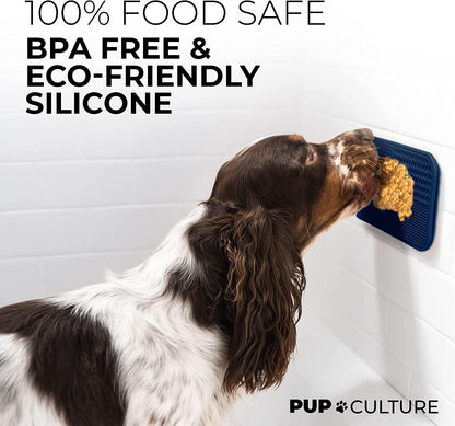 Pup Culture Dog Lick Mat for Dogs, Feeding Pad for Anxious Pets Plus 4 Different Puzzles for Mental Stimulation for Dogs - Supports Mental, Dental, and Digestive Health, Bite Resistant and Heavy Duty