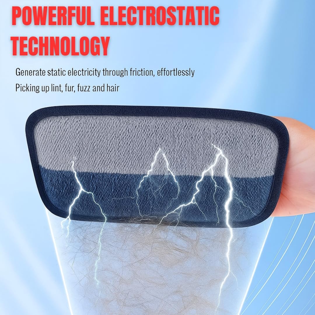 Pet Hair Remover Pad – Reusable Electrostatic Hair Removal Tool for Dogs & Cats, Effective Fur Remover for Furniture, Couch, Carpet, Clothes & Car