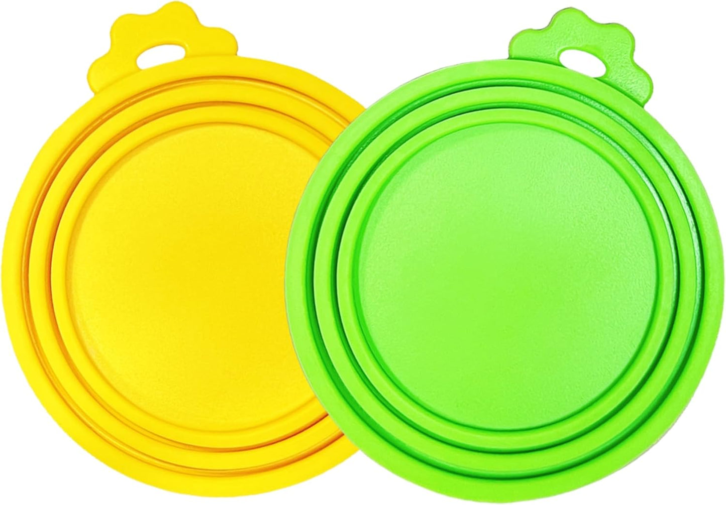 MoPawKT- Pet Food Can Covers, Silicone Can Lids for Cat/Dog Food, Universal 3 Sizes for Most of Standard Food Cans, BPA Free Reusable (2 lids+1 spoon)