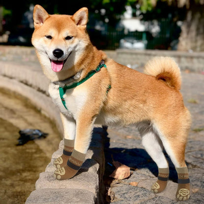 EXPAWLORER 6Pcs Anti-Slip Dog Socks to Prevent Licking Paws,Dog Shoes for Hot Pavement,Dog Booties Traction Control on Hardwood Floor,Boots & Paw Protectors, for Puppy Small Medium Large Senior Dogs