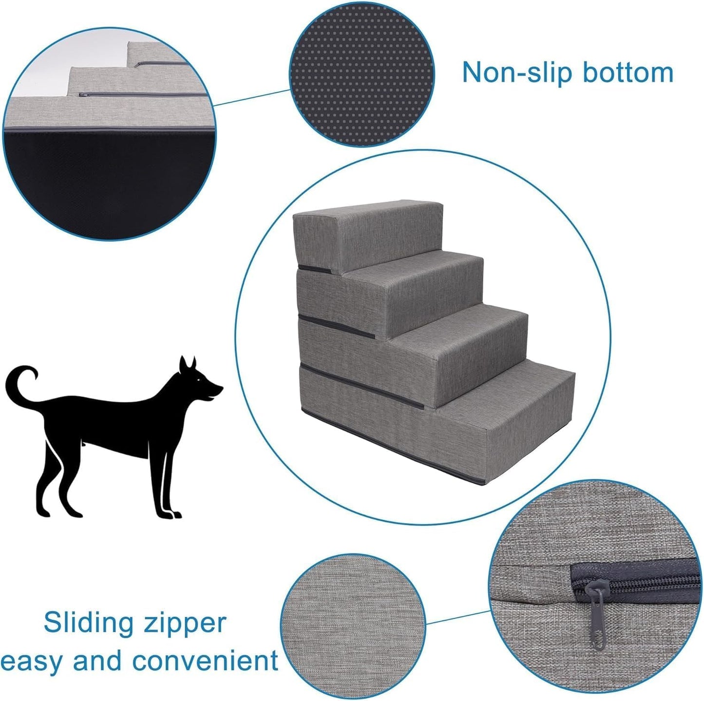 Elevon Folding Pet Ramp – 62 Inch – Ramp – Black
