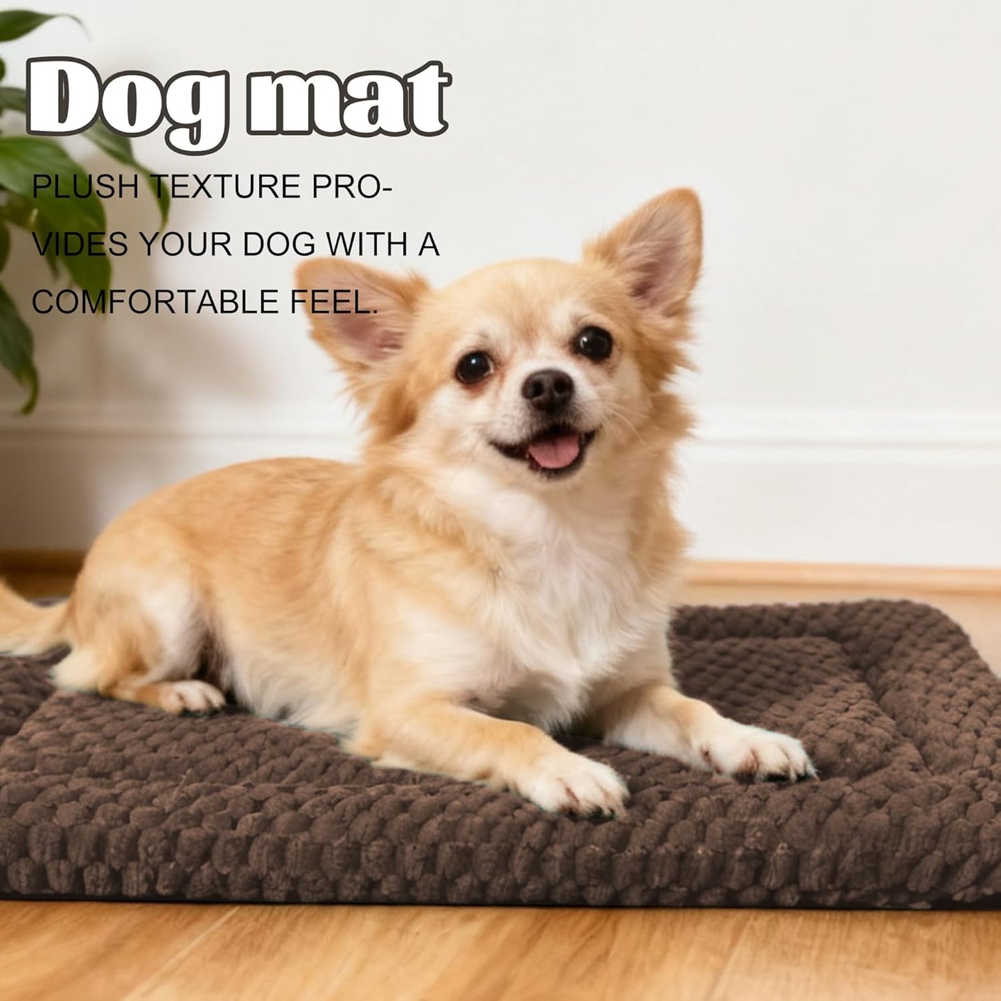 Dog Bed Mat – Soft & Comfortable Dog Kennel Pad for Crate – Durable Crate Bed & Mat for Dogs & Cats – Ideal for Crate, Kennel, and Home Use
