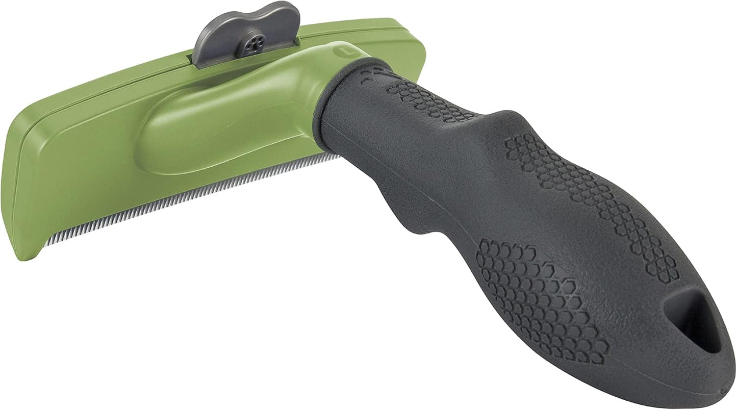 FURminator Large Dog Undercoat deShedding Tool for Long Hair, Reduces Loose Hair From Shedding