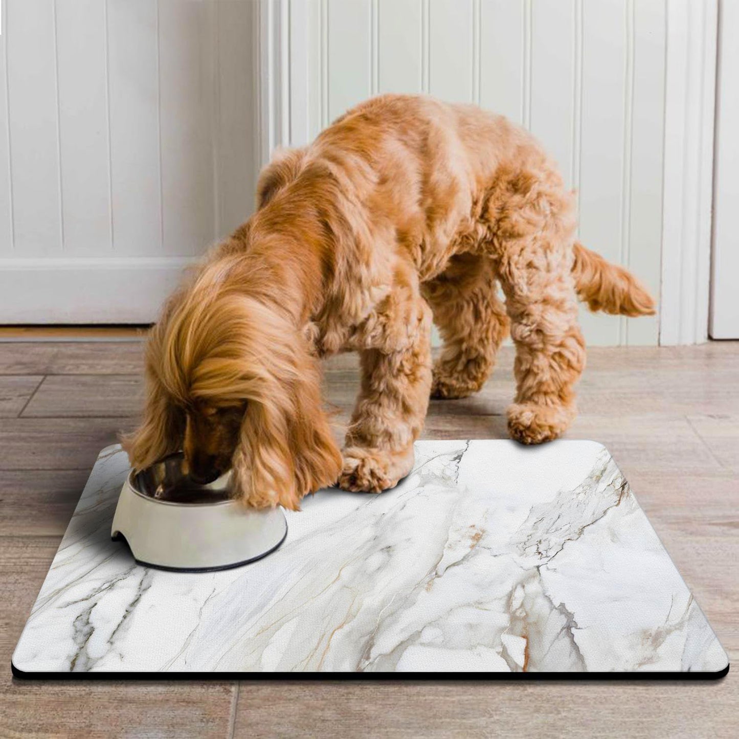 Dog Food Mats for Floors Absorbent, Pet Cat Food Mat - Quick Dry Dog Bowl Mats for Food and Water, Eco-Friendly Pet Supplies