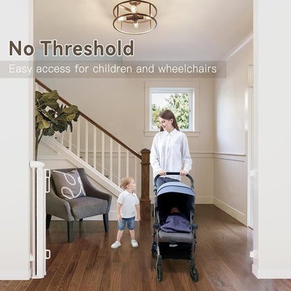 Uamector 138-Inch Extra Wide Retractable Baby Gate & Dog Gate, Reinforced Mesh Safety Gate Adjustable for Large Openings - Stairs, Doorways, Hallways - Indoor/Outdoor Use