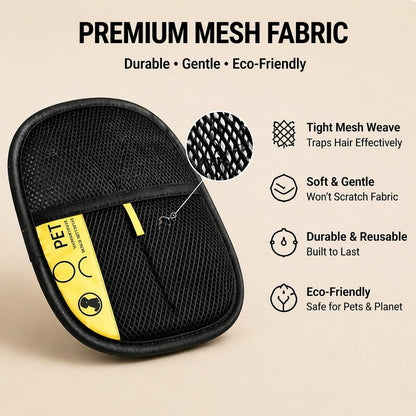 Pet Hair Remover Glove for Dogs and Cats 2 Pack Reusable Electrostatic 5 Finger Grooming Brush Tool Lint Catcher for Couch Clothing Car Seat